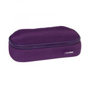 OVAL PENCIL CASE KNIT PURPLE