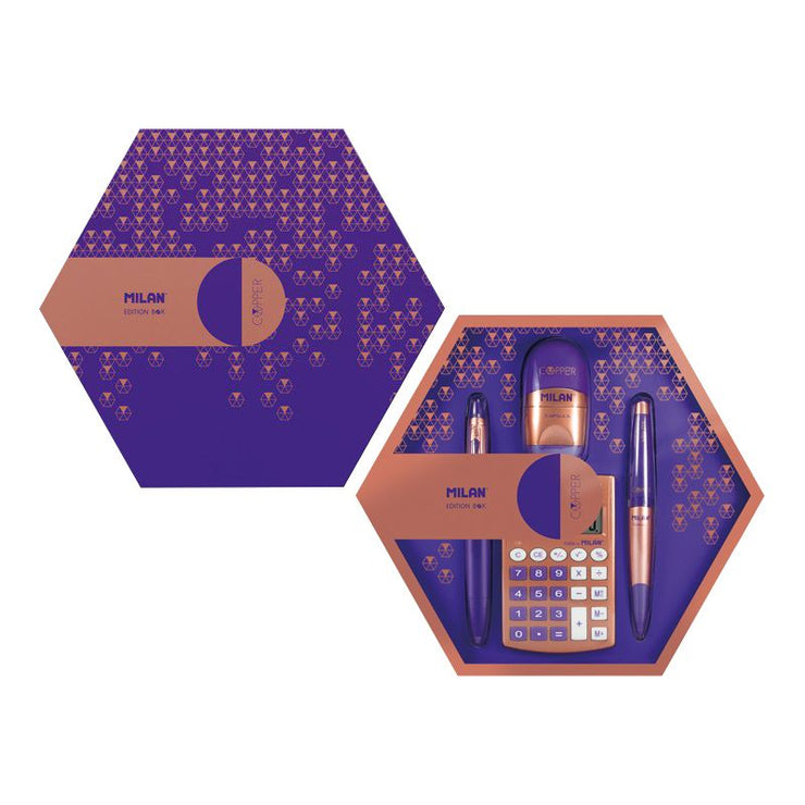 VIOLET HEXAGONAL GIFTBX COPPER