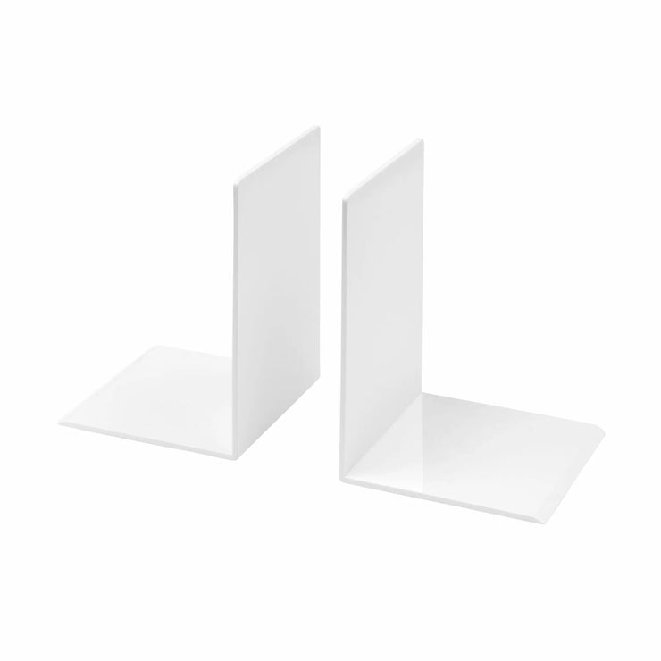 WHITE  BOOKENDS 2PC