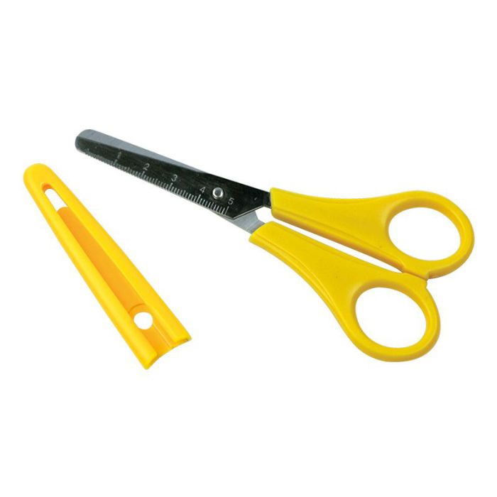 SCHOOL SCISSORS PLASTIC COVER