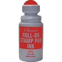 ROLL ON STAMPPAD INK RED