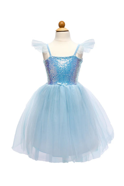 SEQUIN PRINCESS DRESS BLUE