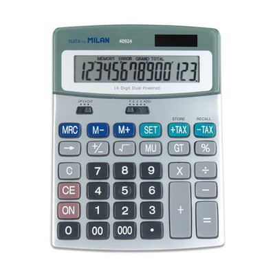 DESKTOP CALCULATOR 14DIG GREY