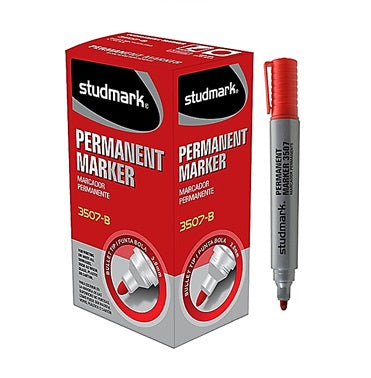 PERM MARKER M BUL TIP RED