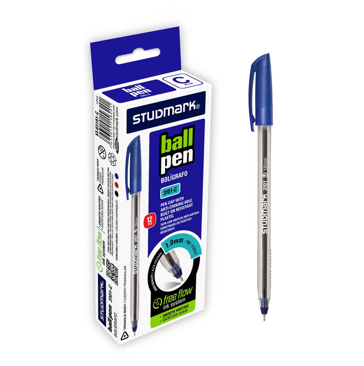 BALLPEN TRAINGLE BLUE 1.0MM