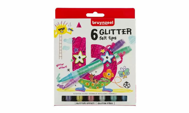 BZ KIDS VILTSTIFTEN GLITTER 6/