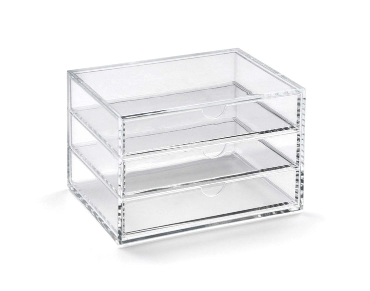 ACRYLIC TRIPLE DRAWER MEDIUM