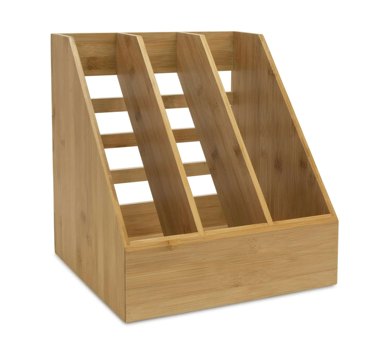 BAMBOO TRIPLE FILE HOLDER