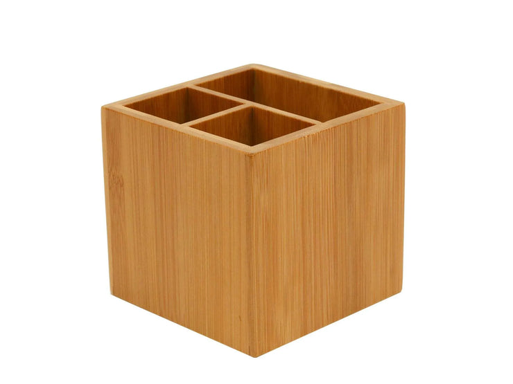 BAMBOO SQUARE PEN POT