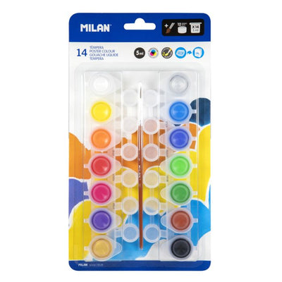 14 POSTER COLOUR JARS SET