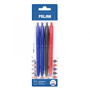 4PK 2BLU/BLK/RED TOUCH BALLPEN