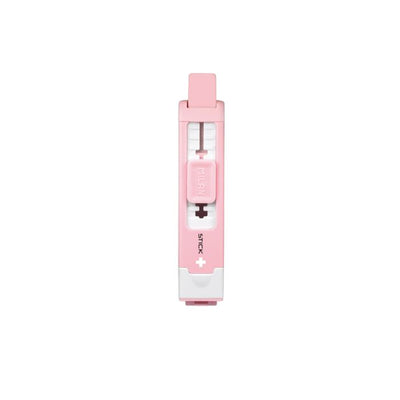 SHARPENER & ERASER STICK PINK