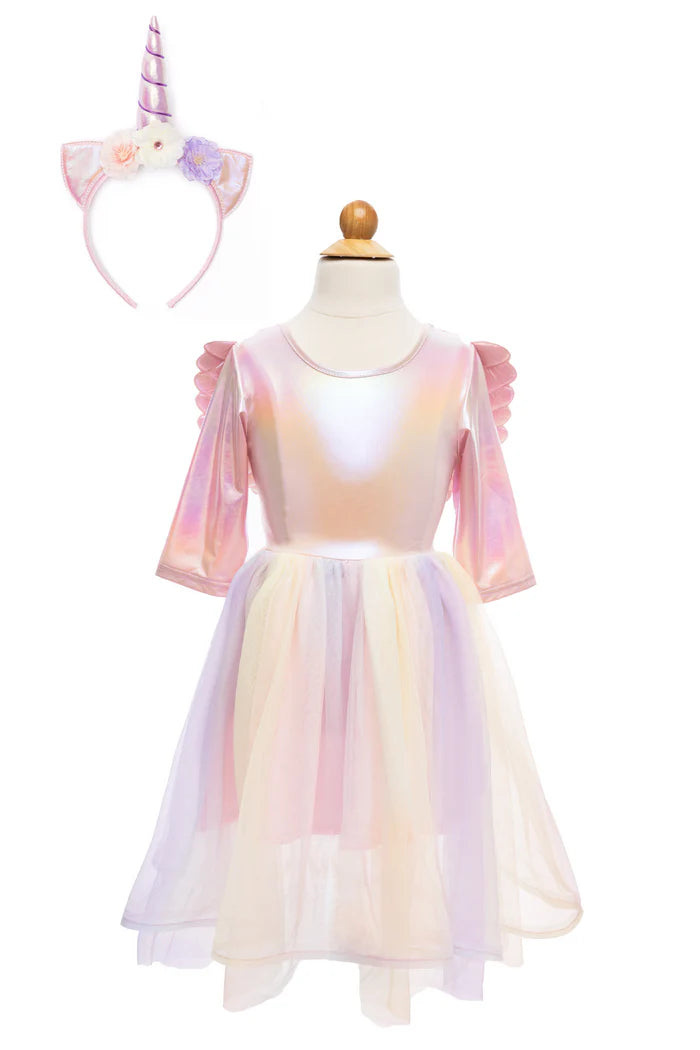 ALICORN DRESS W/WINGS &HB 3-4