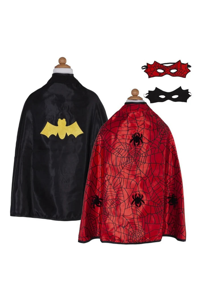 REV SPIDER/BAT CAPE & MASK 3-4