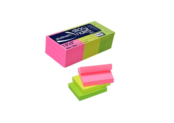 STICKY NOTES 1.5"X2"COLOR P/ST