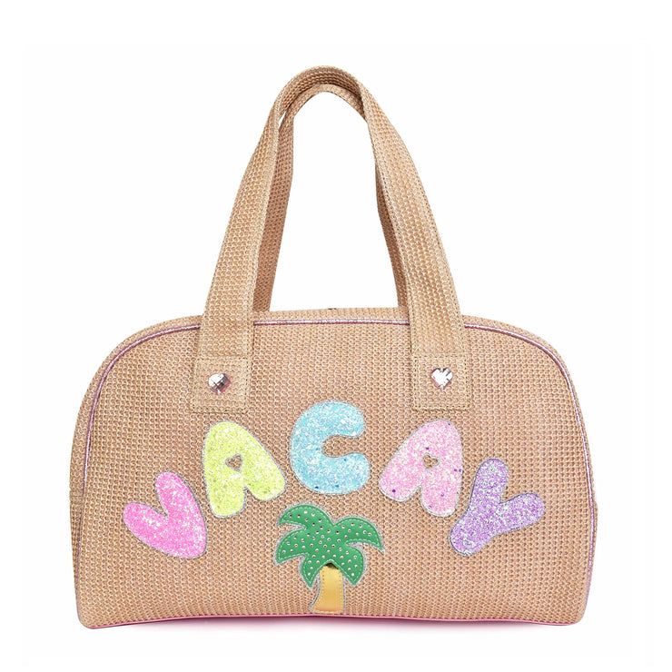 VACAY STRAW DUFFLE