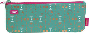 FLAT PENCILCASE COPPER 3 GREEN