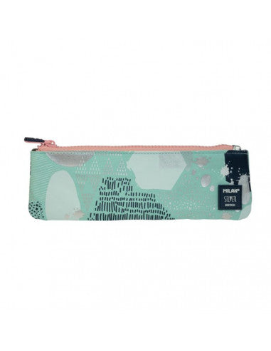 FLAT PENCILCASE GREEN/ SILVER5