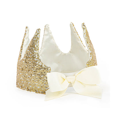 GRACIOUS GOLD SEQUINS CROWN