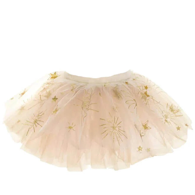 SPARKLE STAR TUTU WH/GLD 4-6