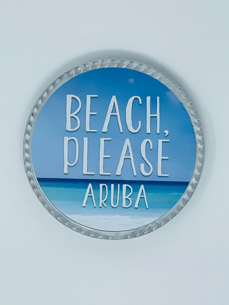 MAGNET ACRYL XL - BEACH PLEASE