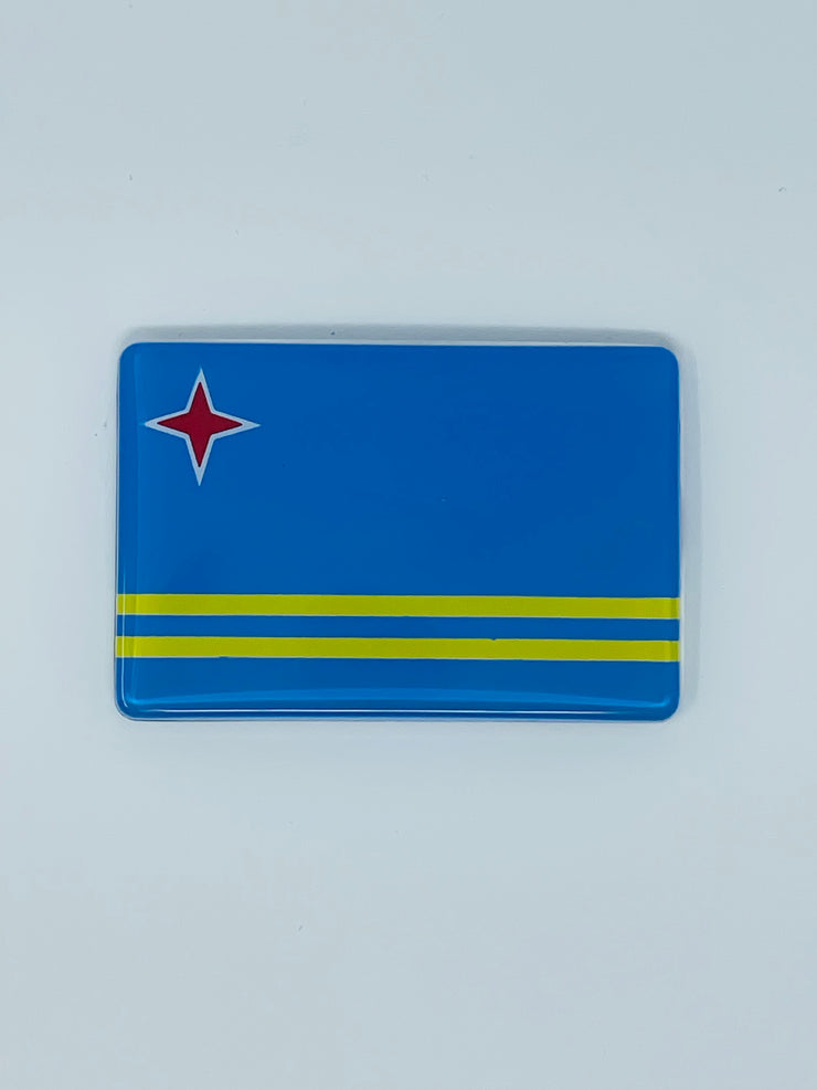 MAGNET ACRLC RECTANGULAR ARUBA FLAG