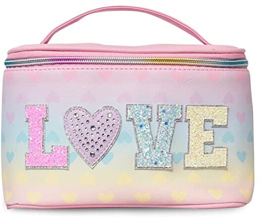 TRAIN CASE LOVE OMBRE HEARTS