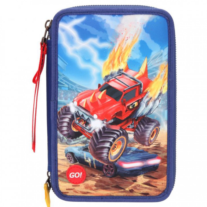 MONSTER CARS 3-VAKS ETUI LED