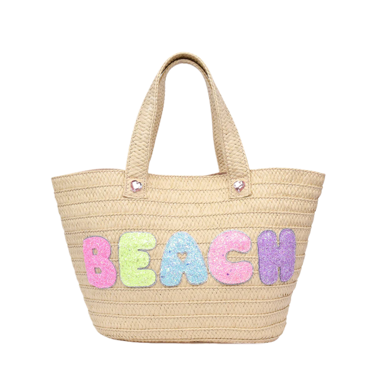 BEACH STRAW TOTE NAT