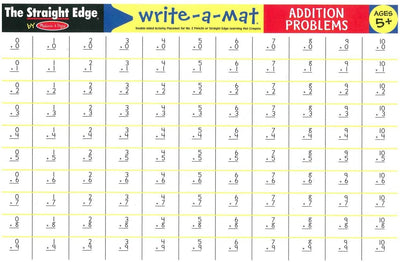 Addition Problems Write-A-Mat