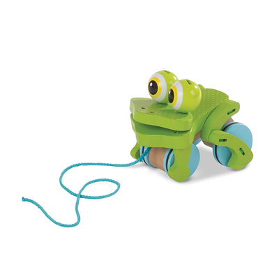 First Play Froliking Frog pull toy