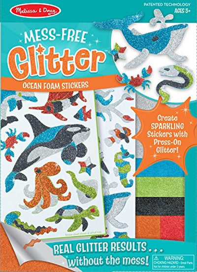 Mess-Free Glitter Ocean Foam Stickers