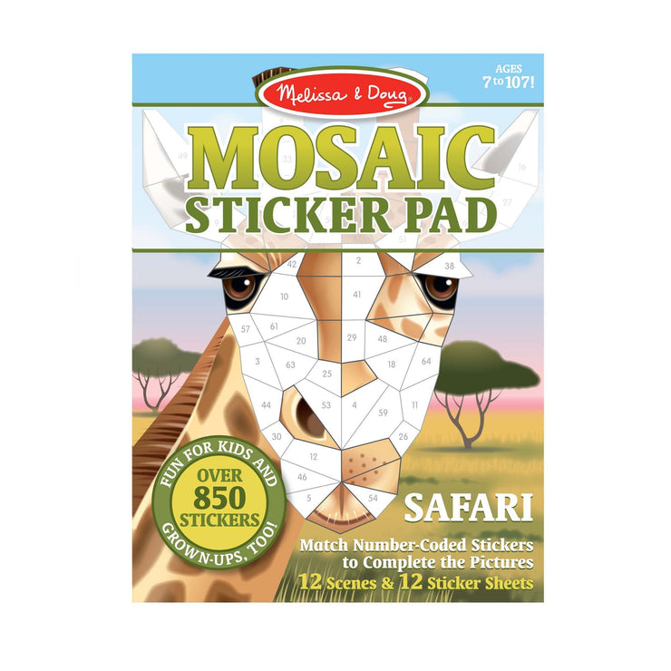 Mosaic Sticker Pad-Safari Animals