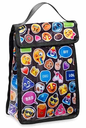 Top Trenz Black Mojicon Funk Insulated Snack Bag