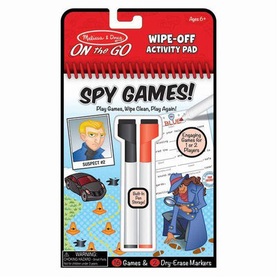 Wipe-Off Activity Pad Spy Games