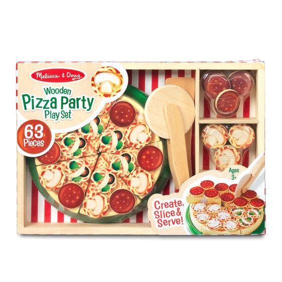 Wooden Pizza Play Set